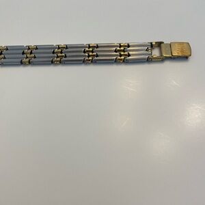 Elegant Two-Tone Men's Bracelet